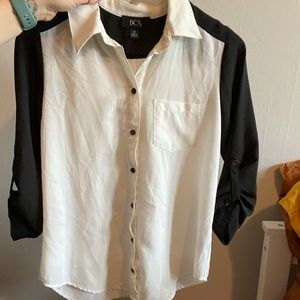 BCX mid length sleeve blouse